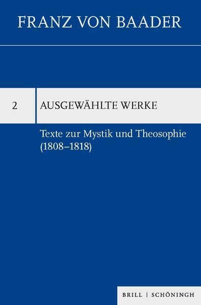 Produktbild: Texte zur Mystik und Theosophie (1808-1818)