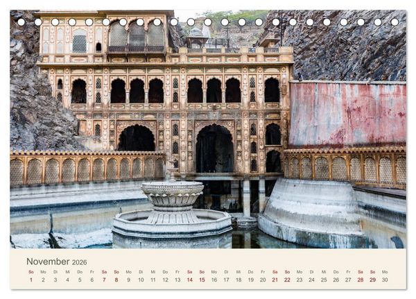 Produktbild: Rajasthan - Architektur im Land der K&ouml;nige (Tischkalender 2026 DIN A5 quer), CALVENDO Monatskalender