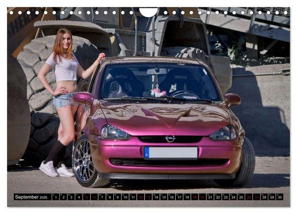 Produktbild: Hei&szlig;e Frauen und schnelle Autos (Wandkalender 2026 DIN A4 quer), CALVENDO Monatskalender