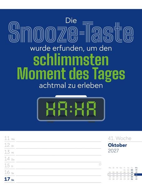 Produktbild: Klartext Spr&uuml;chekalender Wochenplaner 2027