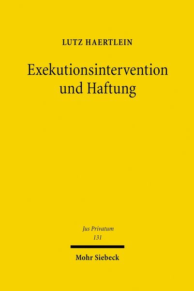 Produktbild: Exekutionsintervention und Haftung