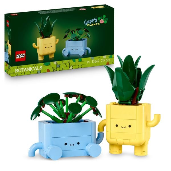 LEGO Botanicals 10349 Fröhliche Pflanzen, Spielzeug für Mädchen & Jungen