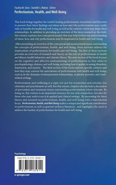Produktbild: Perfectionism, Health, and Well-Being