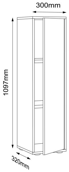 Produktbild: B&uuml;roschrank Aktenschrank Sideboard Salia 3fach
