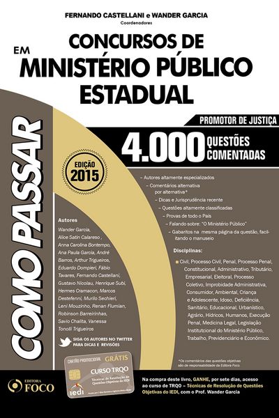 Produktbild: Como passar em concurso de Minist&eacute;rio P&uacute;blico Estadual