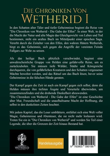 Produktbild: Die Chroniken von Wetherid I - Die Gabe der Elfen