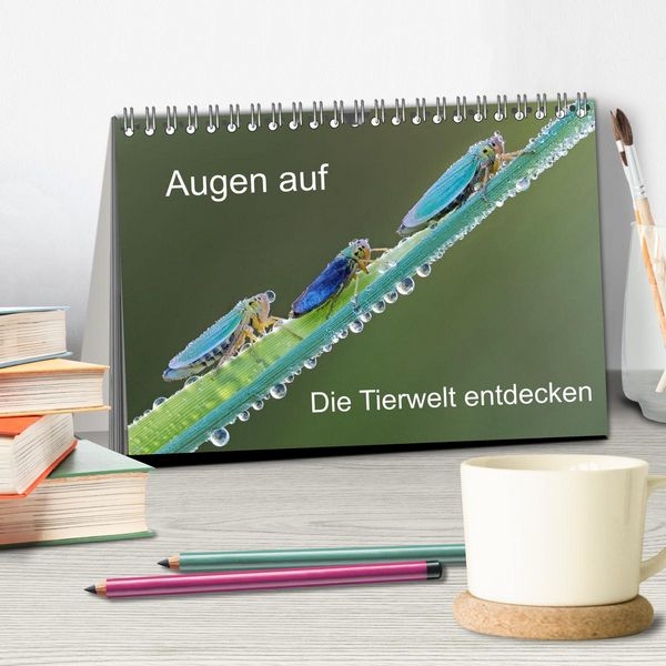 Produktbild: Augen auf - versteckte Tierwelt (Tischkalender 2026 DIN A5 quer), CALVENDO Monatskalender
