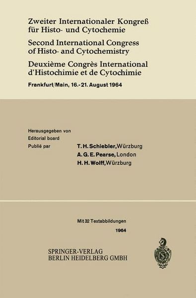 Produktbild: Zweiter Internationaler Kongre&szlig; f&uuml;r Histo- und Cytochemie / Second International Congress of Histo- and Cytochemistry / Deuxi&egrave;me Congr&egrave;s International