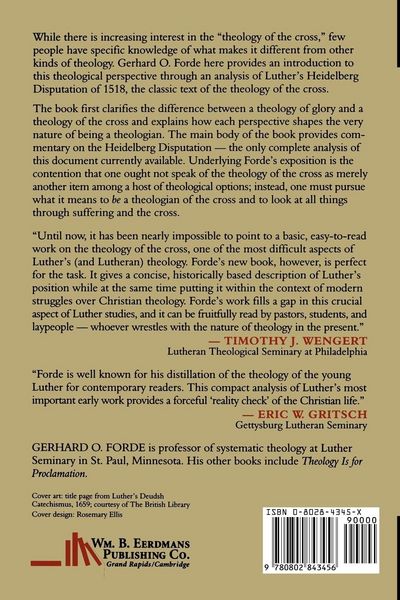 Produktbild: On Being a Theologian of the Cross