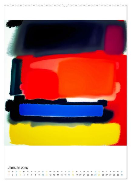 Produktbild: Modern ART Farbkompositionen (Wandkalender 2026 DIN A2 hoch), CALVENDO Monatskalender