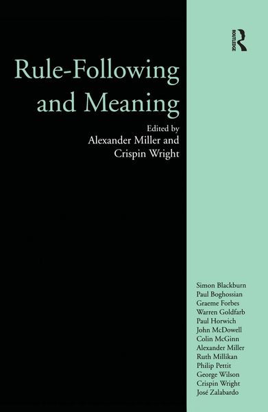 Produktbild: Rule-following and Meaning