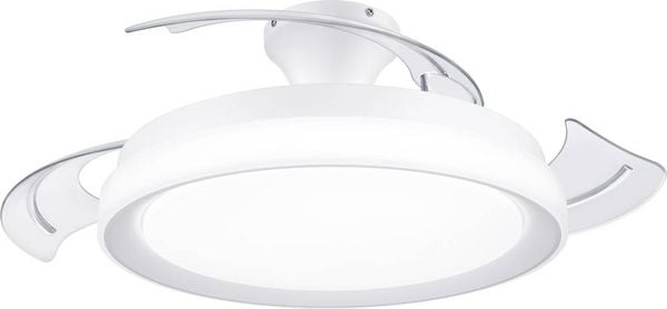 Philips LED Bliss Deckenventilator 28 W, 35 W (Ø x H) 510 mm x 418 mm Weiß mit Beleuchtung, Timer