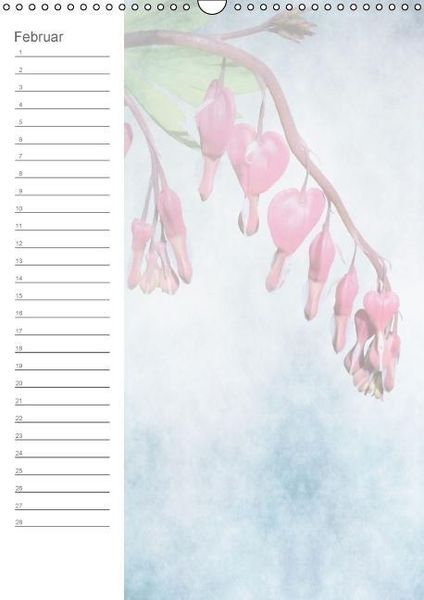 Produktbild: Zarte Bl&uuml;ten / Geburtstagskalender (Wandkalender immerw&auml;hrend DIN A3 hoch)