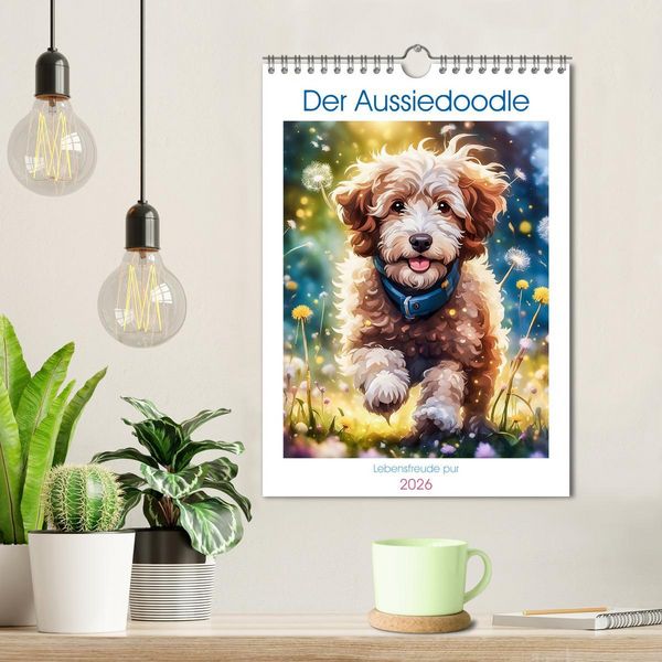Produktbild: Der Aussiedoodle - Lebensfreude pur (Wandkalender 2026 DIN A4 hoch), CALVENDO Monatskalender
