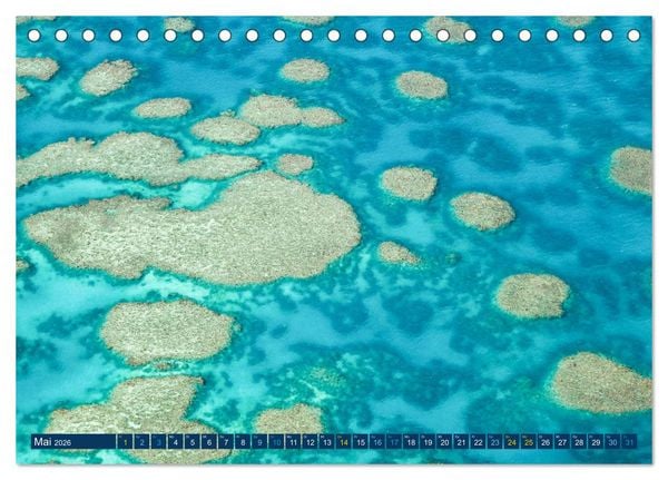 Produktbild: Great Barrier Reef und die Whitsundays (Tischkalender 2026 DIN A5 quer), CALVENDO Monatskalender