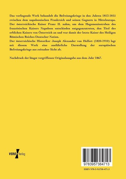 Produktbild: Kaiser Franz und die europ&auml;ischen Befreiungskriege gegen Napoleon I.