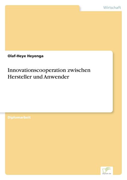 Produktbild: Innovationscooperation zwischen Hersteller und Anwender