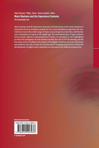 Produktbild: Music Business and the Experience Economy