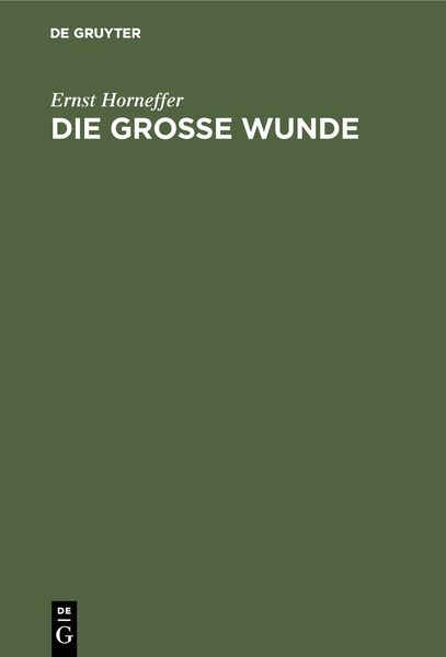 Produktbild: Die gro&szlig;e Wunde