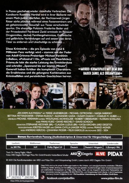 Produktbild: Ein Krimi aus Passau, Vol. 2 / Drei Spielfilmfolgen der erfolgreichen Krimireihe [2 DVDs]