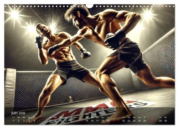 Produktbild: MMA - Mixed Martial Arts France (Calendrier mural 2026 DIN A3 vertical), CALVENDO calendrier mensuel
