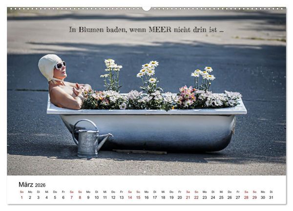Produktbild: RAUSGEPUTZT UND GLATTGESPIEGELT (Wandkalender 2026 DIN A2 quer), CALVENDO Monatskalender
