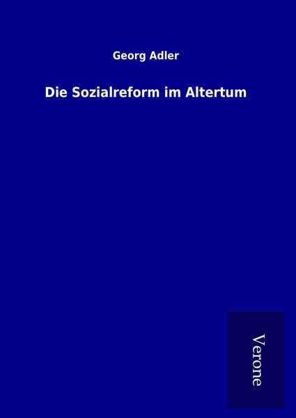 Produktbild: Die Sozialreform im Altertum