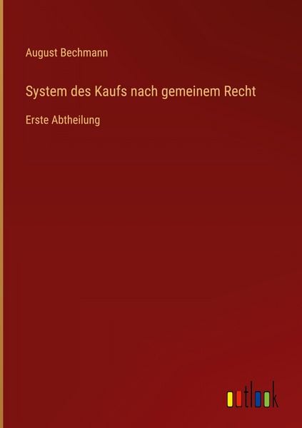 Produktbild: System des Kaufs nach gemeinem Recht