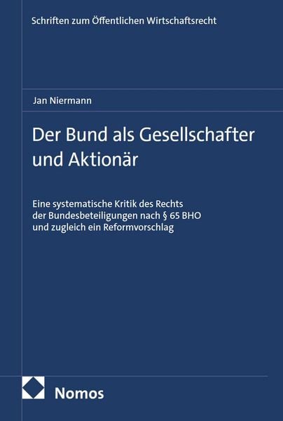 Produktbild: Der Bund als Gesellschafter und Aktion&auml;r
