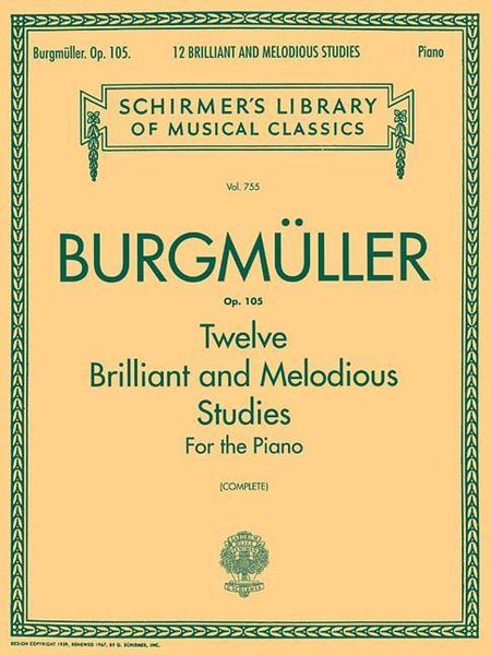Produktbild: 12 Brilliant and Melodious Studies, Op. 105