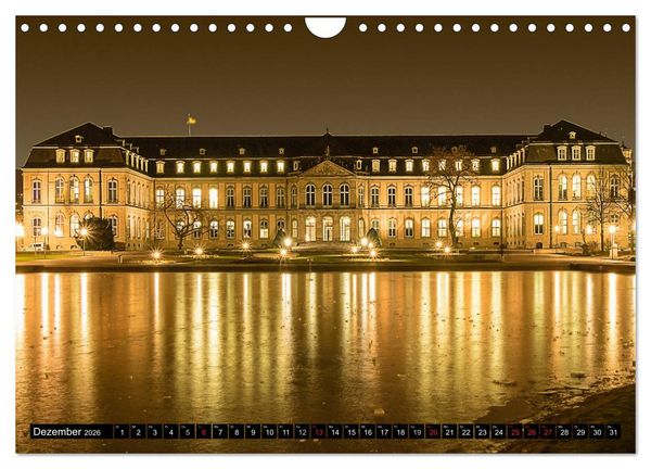 Produktbild: Stuttgart - Blue City Lights (Wandkalender 2026 DIN A4 quer), CALVENDO Monatskalender