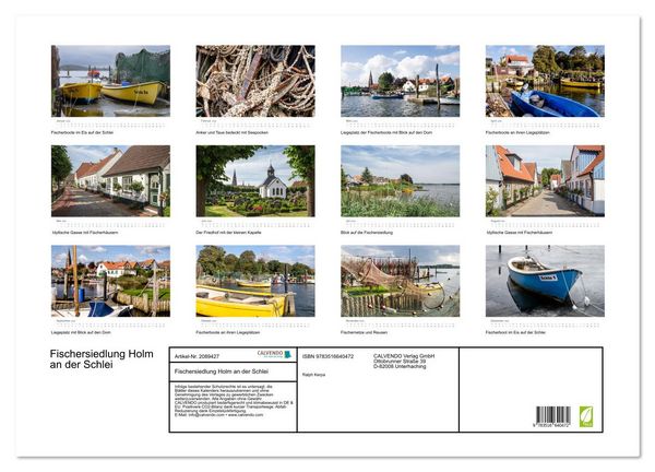 Produktbild: Fischersiedlung Holm an der Schlei (Wandkalender 2026 DIN A2 quer), CALVENDO Monatskalender