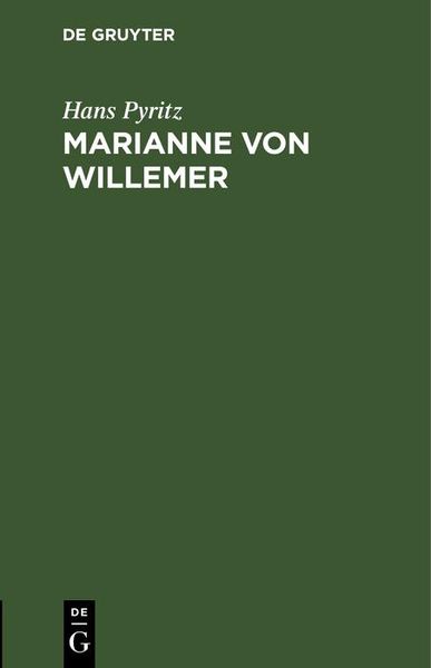 Produktbild: Marianne von Willemer