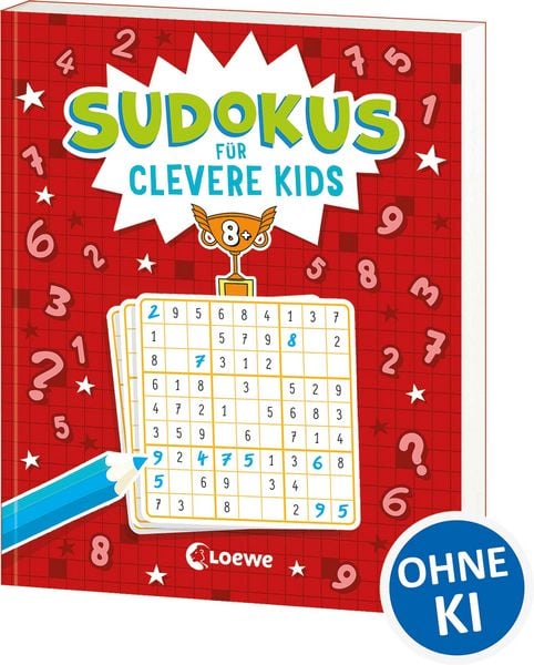 Produktbild: Sudokus f&uuml;r clevere Kids 8+ [rot]