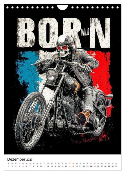 Produktbild: Phantom Bikers - Born Wild (Wandkalender 2027 DIN A4 hoch), CALVENDO Monatskalender