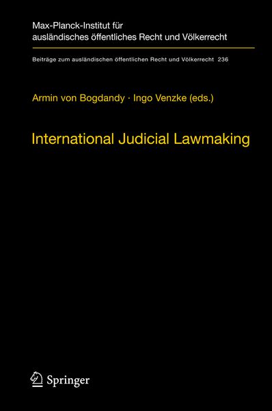 Produktbild: International Judicial Lawmaking
