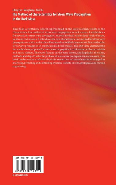 Produktbild: The Method of Characteristics for Stress Wave Propagation in the Rock Mass