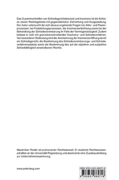 Produktbild: Insolvenz in nationalen und internationalen Schiedsverfahren