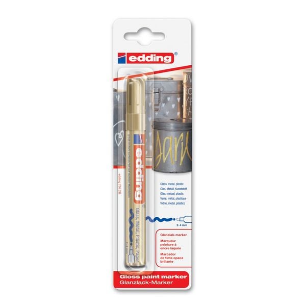 Produktbild: edding Glanzlackmarker 750 gold 2-4mm