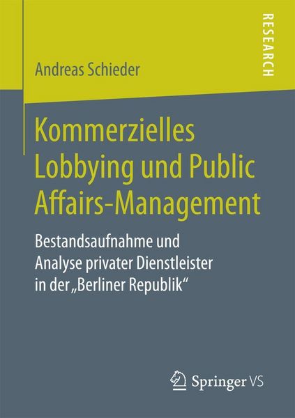 Produktbild: Kommerzielles Lobbying und Public Affairs-Management