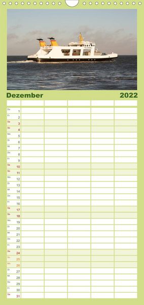 Produktbild: Familienplaner Pellworm 2022 (Wandkalender 2022 , 21 cm x 45 cm, hoch)