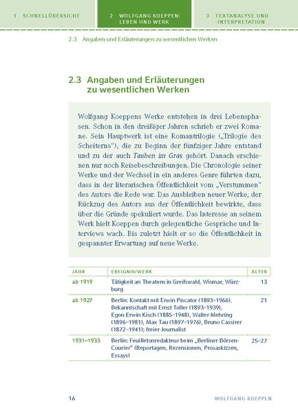 Wolfgang Koeppen Tauben Im Gras Tauben im Gras von Wolfgang Koeppen. - Geschichte Schulbuch - 978-3