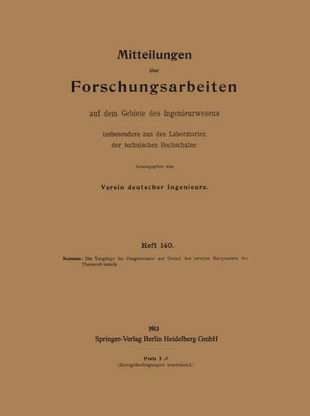 Produktbild: Mitteilungen &uuml;ber Forschungsarbeiten auf dem Gebiete des Ingenieurwesens