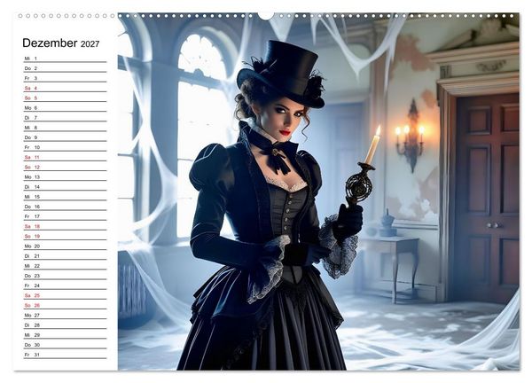 Produktbild: Geheimnisvolle Frauenportr&auml;ts (Wandkalender 2027 DIN A2 quer), CALVENDO Monatskalender