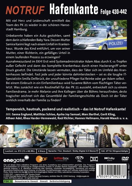 Produktbild: Notruf Hafenkante 34 (Folge 430-442) [4 DVDs]