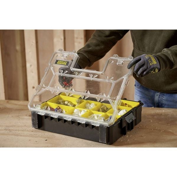 Produktbild: STANLEY 1-97-521 FatMax 10 Werkzeugbox Polypropylen Gelb