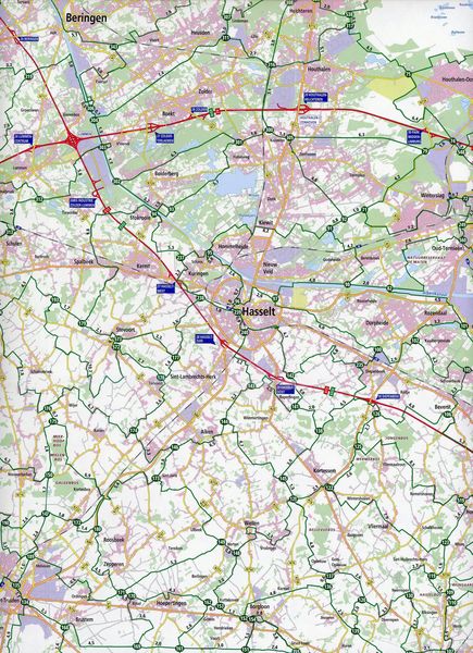 Produktbild: Belgisch Limburg (Hasselt / Turnhout) 1:100 000