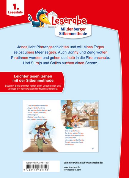 Produktbild: Leserabe mit Mildenberger Silbenmethode - Wilde Piratenabenteuer
