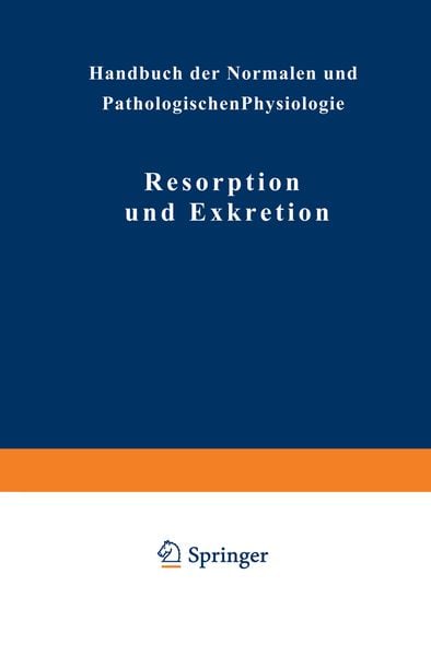 Produktbild: Resorption und Exkretion