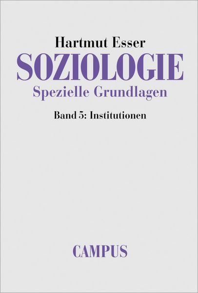 Produktbild: Soziologie. Spezielle Grundlagen